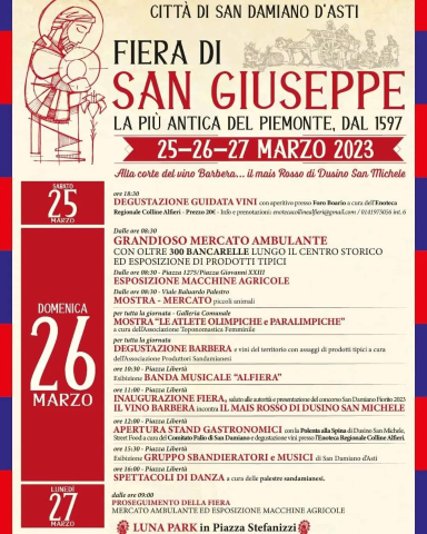 San Damiano d'Asti | Fiera di San Giuseppe (edizione 2023)