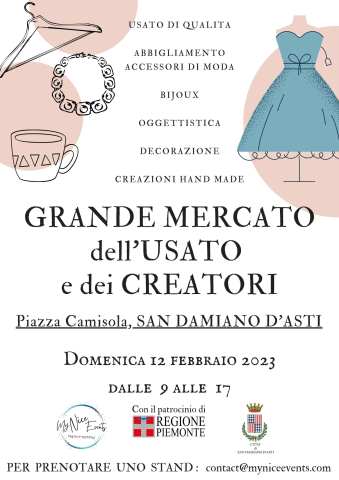 San Damiano d'Asti | Grande Mercato dell'Usato e dei Creatori