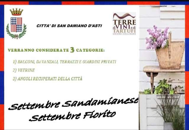 San Damiano d'Asti | Premiazione del concorso "Settembre Sandamianese, Settembre fiorito"