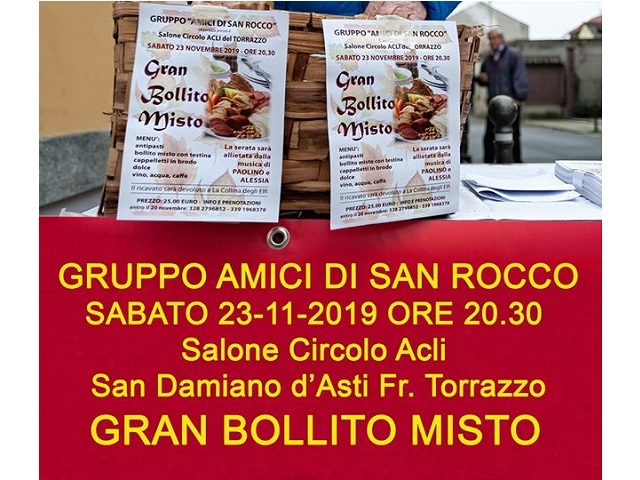 San Damiano d'Asti | Gran Bollito Misto con il Gruppo "Amici di San Rocco"
